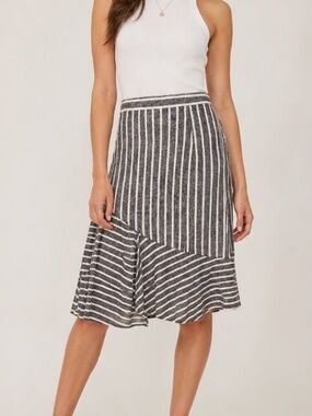Abound Striped Skirt medium Black White